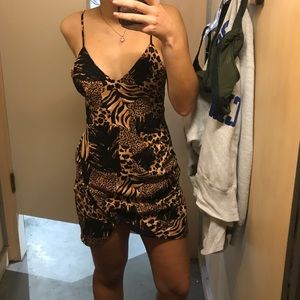 cheetah print urban outfitters dress